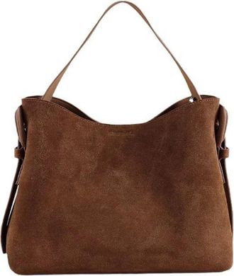 Generic Compatible For Suede Cowhide ladeis shoulder cross brown bags women coffe handbags(G)