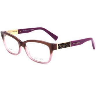 Jimmy Choo London Womens 53mm Shaded Brown Pink Opticals