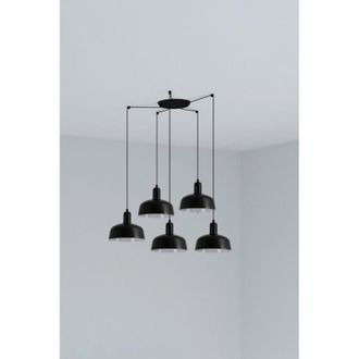 Faro Barcelona Tatawin S 5l Colgante Cristal Negro