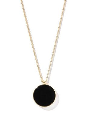 Otiumberg 14kt Gold Vermeil Onyx Sphere Pendant in Yellow Toned Gold at Nordstrom