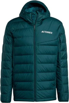 ADIDAS TERREX Terrex Multi Light Down Climawarm Hooded Daunenjacke für Herren | blau