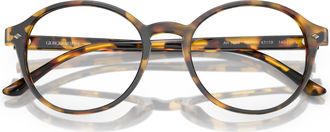 Giorgio Armani 0ar7004 Classic Round Tortoiseshell Eyeglasses with Keyhole Bridge
