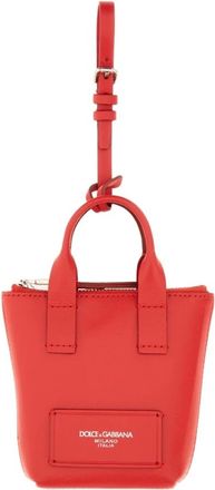Dolce & Gabbana Charm in Pelle - - Accessories - Donna - Rosso - ONE SIZE