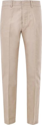 Tom Ford Military Katoenen Chino - Heren - Chinos - Beige - W36 - Katoen - Broeken