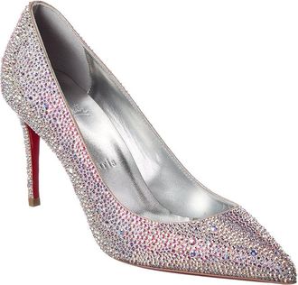 Christian Louboutin Kate 85 Strass Suede Pump
