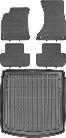 OEM Juego De Alfombrillas De Goma Para Coche Y Maletero Para Audi A4 B8 Sed&aacute;n (2007-2015)