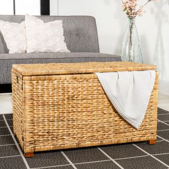 Happimess Anada Wicker Weave 30 Storage Trunk