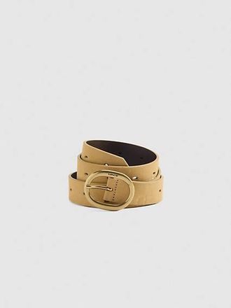 Levi's High Low Suede Belt - Womens - 80 - Neutral / Bisque