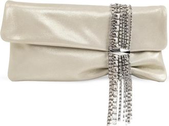 Jimmy Choo London Zandra Clutch - Dames - Clutches - Geel - ONE Size - Leer - Tassen