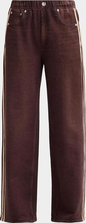 Rag & Bone rb Miramar Terry Wide-Leg Track Jeans
