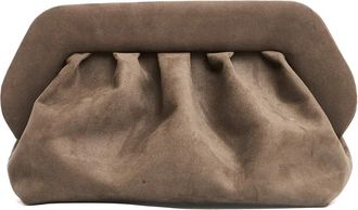 Themoir&egrave; Vegan Suede Clutch in Fango - Dames - Clutches - Bruin - ONE Size - Tassen
