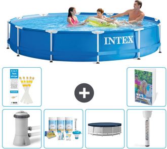 Intex Piscina Con Estructura Redonda - 366x76 Cm - 7-piezas S237