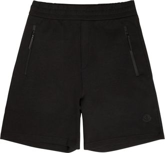 Moncler Logo-appliqu&eacute;d Cotton-blend Shorts - Black - XL