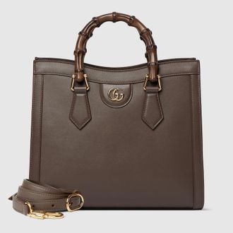 Gucci Diana Medium Tote Bag, Brown, Leather