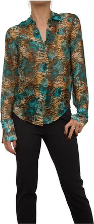 Blugirl Gestreepte blouse voor vrouwen - Dames - Overhemden - Veelkleurig - M - Overhemden