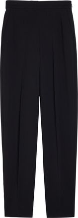 Joseph Pat Barrel-leg Cady Trousers - Black - 44 (UK16 / XL)