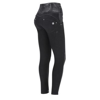 Freddy Pantaloni push up WR.UP tessuto navetta spalmato argento