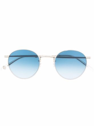 Garrett Leight gradient round-frame sunglasses - Silver