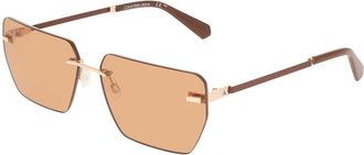 Calvin Klein Jeans CKJ25207S 721 Mens Sunglasses Gold Size 62