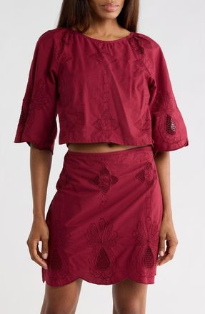 Ciebon Roxanne Crop Top in Red at Nordstrom Rack, Size X-Small