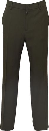 N&deg;21 Straight-Leg Trousers with Mid-Rise Waistband and Concealed Pockets