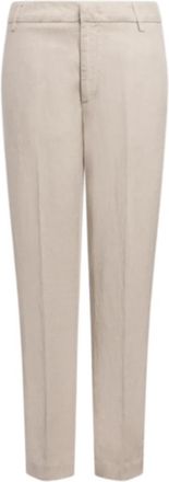 Dondup Nima Loose-Fit Chinos - Dames - Chinos - Beige - W32 - Katoen - Broeken