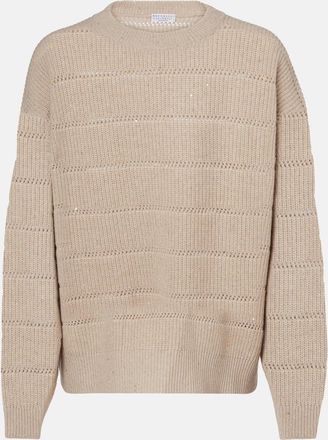 Brunello Cucinelli Pullover in misto cashmere e lana