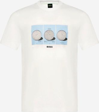 HUGO BOSS Camiseta De Algod&oacute;n Estampada Hugo Boss