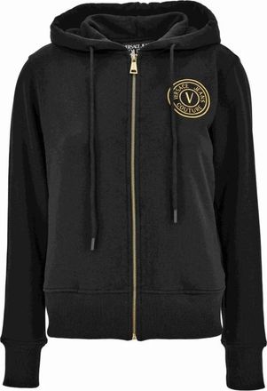Versace Jeans Couture Truien - Dames - Vesten met rits - Zwart - XS - Hoodies & sweatvesten