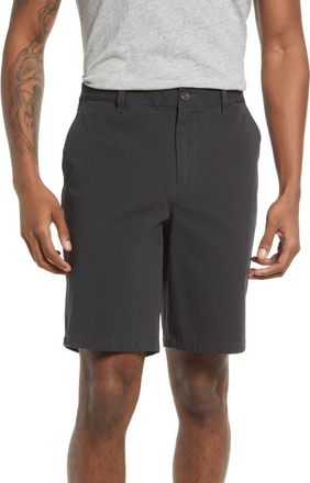 Bonobos Washed Stretch Cotton Chino Shorts in Faded Black at Nordstrom, Size 29 X 7