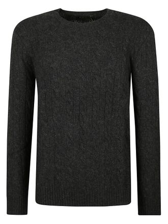 Polo Ralph Lauren Round Neck Cable Knit Sweater with Ribbed Details