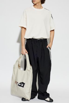 Yohji Yamamoto Wide-leg Trousers, Mens, Black