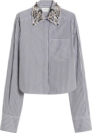 Sportmax BlackWhite Striped Printed Shirt