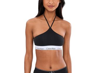 Calvin Klein Underwear Icon Cotton Modal Unlined Bralette Womens Bra Black : LG (Womens 12-14), Cotton/Elastane/Modal
