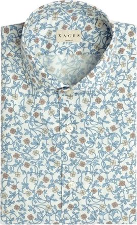 Xacus Casual Shirt - Heren - Casual Overhemden - Blauw - L - Overhemden
