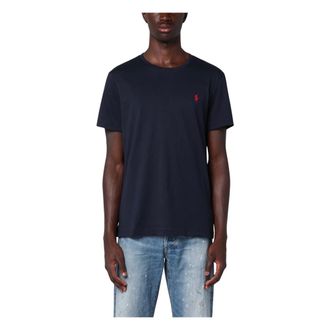Polo Ralph Lauren T-Shirts, male, Black, M, Short Sleeve Crew Neck T-Shirt
