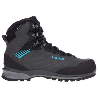 Lowa Cadin II GTX Mid Suede Textile Womens Lace Up Boots - Anthracite Aquamarine - Size:UK 7.5