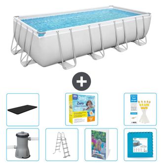 Bestway Piscina Bestway Power Steel Rectangular - 488x244x122 Cm - 8-piezas S566