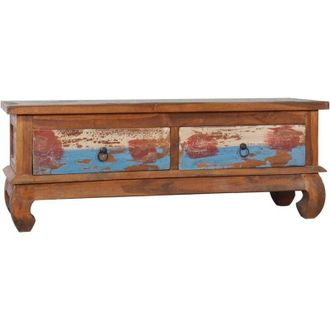 vidaXL Mueble Para Tv De Madera Reciclada De Teca 110x35x40 Cm Vidaxl