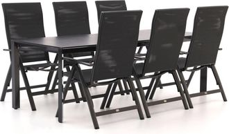 Bellagio la vita attrattiva Bellagio Avio/Sestino 220cm dining tuinset 7-delig verstelbaar