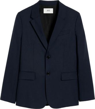 Ami single breasted wool blazer - men - Wool - 50 - Blue
