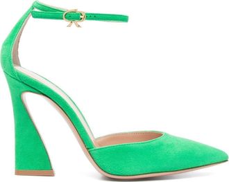 Gianvito Rossi 90mm suede pumps - women - Suede - 38.5 - Green