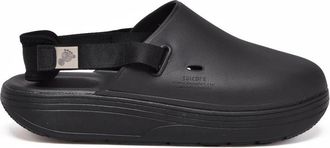 Suicoke Black Closed Toe Adjustable Rubber Sandals