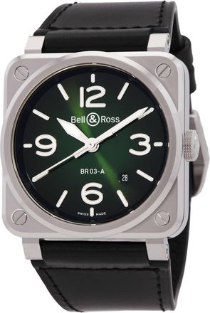Bell & Ross Br 03 Green Dial Unisex Watch BR03AGNSTSCA