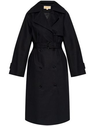 Michael Kors Long Trench Coat Collared Black White online Patterns M