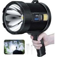 OEM Foco Recargable, Foco Led De Mano De 100 000 L&uacute;menes, Linterna Grande, Foco Solar Exterior Superbrillante, Con L&aacute;mpara Cob, 6 Modos, Resistente Al Agu