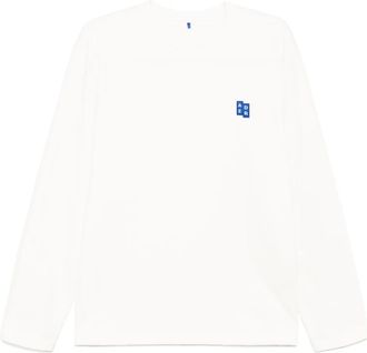 Ader Error Trs tag long-sleeved T-shirt - men - Cotton/Polyester - S - Neutrals