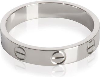 Cartier Pre-Owned Cartier White Gold Small Model Love Ring