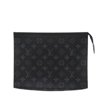 Louis Vuitton Pre-owned Clutches, unisex, Black, Size: ONE SIZE Pre-owned Canvas Clutch