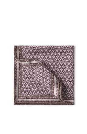 Brunello Cucinelli Pocket square with pattern in Bordeaux at Nordstrom